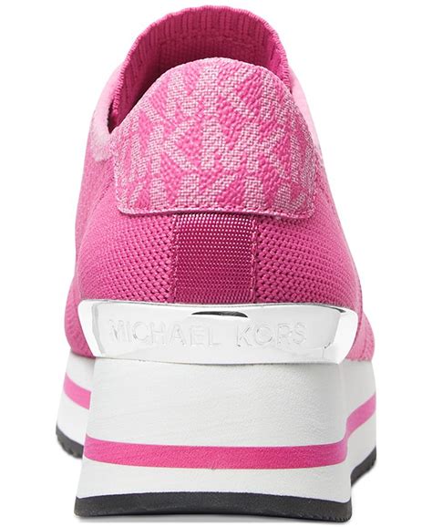 monique knit lace up running sneakers.